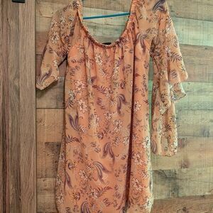 Floral Peach Dress